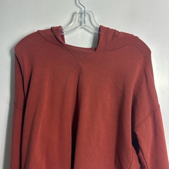 Offline by Aerie Women's Cropped Hoodie Sweatshirt Terracotta Brown Size Small - Picture 2 of 9